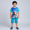  T-shirt & half pant set  Spiderman sky blue design-AKSETC2.1