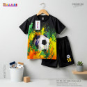 T-shirt & half pant set  football design-AKSETC3.1