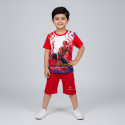  T-shirt & half pant set  spiderman red design-AKSETC4.1