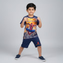  T-shirt & half pant set  spiderman navy design-AKSETC5.1