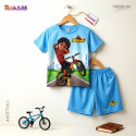 T-shirt & half pant set shiva design-AKSETC6.1