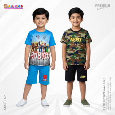 2Pcs T-shirt & h...