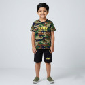 2Pcs T-shirt & half pant set combo roblox & army- AKSETC7