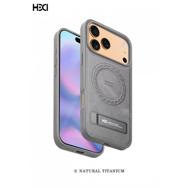 Premium HDD Magnetic Stand Leather Case for iPhone