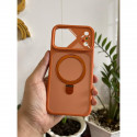 Magnetic Charging Ring Stander Full Cover Hybrid Anti-Slip Hard PC Soft TPU Phone Case for iPhone