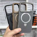 RMO Brand Luxury Carbon Fiber Kickstand Magsafe Case For Iphone 12 To 17 Pro Max
