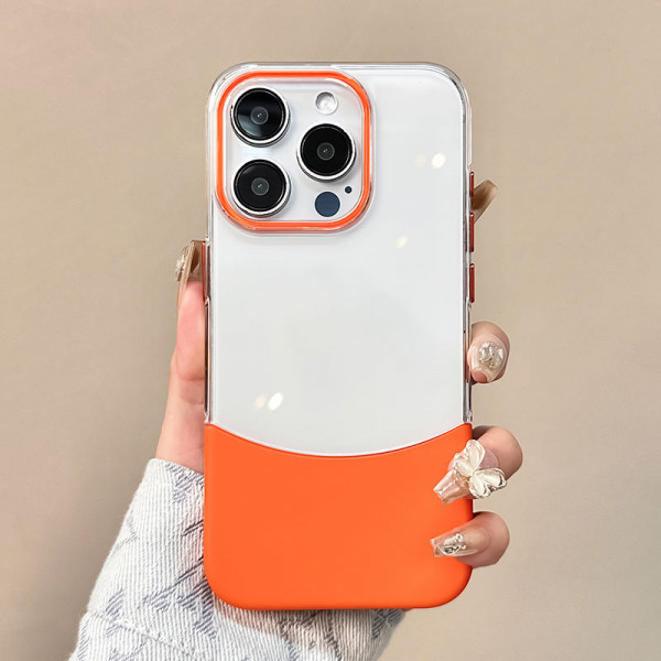 Luxury Design Colorful Transparent 2 Part Case For Iphone 