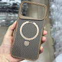 RMO Brand Luxury Carbon Fiber Kickstand Magsafe Case For Iphone 12 To 17 Pro Max