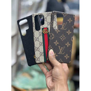 Premium Leather Texture Brand Case For Samsung S Series 