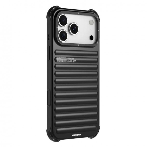 YOUNGKIT For iPhone 17 Pro Max Case Compatible with MagSafe Suitcase Texture IMD TPU Phone Cover