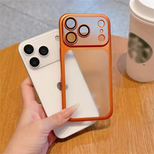 Slim Matte With Camera Lens Protector Case For Iphone 