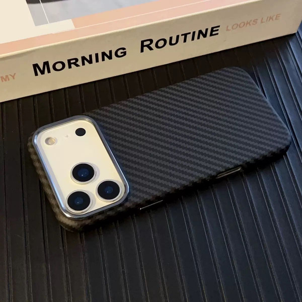 Hot Luxo Brand MagSafe Supported Carbon Fiber Case For iphone