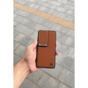 Premium Shell Protective Hard PU Leather Camera Folding Stand Case 