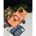 Magnetic Charging Ring Stander Full Cover Hybrid Anti-Slip Hard PC Soft TPU Phone Case for iPhone