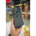 Case Pro Magsafe Magnetic Camera Glass Protector Stand Case for iPhone