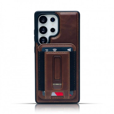 Perfume Leather PU Premium Magnatic Magsafe Card Holder Case For Samsung Galaxy S25ultra & S24ultra