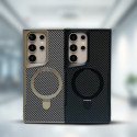 RMO Brand Carbon Fiber Kickstand Magsafe Case For Galaxy Ultra Series 
