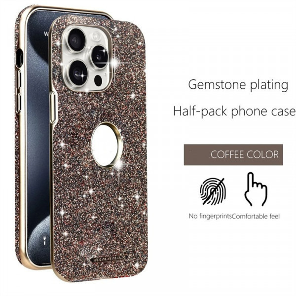 Fashion Electroplating Glitter Bling Magnetic Case for iPhone , Sparkle, Style & Wireless Convenience