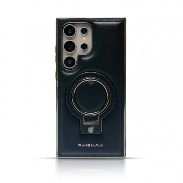 RMBMAX High-End Compatible PU Leather MagSafe Stand Case For Samsung Galaxy S26ultra S25ultra S24ultra S23ultra