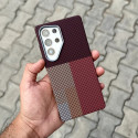 LUXO Carbon Fiber Texture Matte Bumper Samsung Case