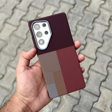 LUXO Carbon Fiber Texture Matte Bumper Samsung Case