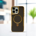 RMO Brand Luxury Carbon Fiber Kickstand Magsafe Case For Iphone 12 To 17 Pro Max