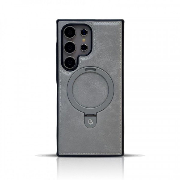 Suitable Magsafe Supported Ring Stand Business leather Case For Samsung Galaxy S25 Ultra S24 Ultra S23 Ultra S22 Ultra