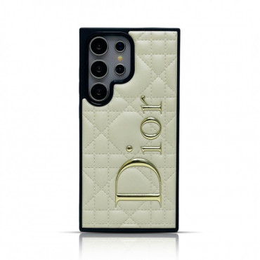 Luxury Dior Print Puffer Case For Samsung Galaxy S25 Ultra S24 Ultra