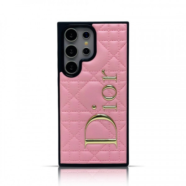Luxury Dior Print Puffer Case For Samsung Galaxy S25 Ultra S24 Ultra
