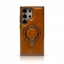 RMBMAX High-End Compatible PU Leather MagSafe Stand Case For Samsung Galaxy S26ultra S25ultra S24ultra S23ultra