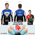 Ride & Pride Combo- Yamaha R15 Bike T-Shirt + Bangladesh T-Shirt (One Pair ARM Sleeves Free) ASD24