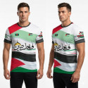 Free Palestine Islamic Four Part Half Sleeve Sublimation Print T- Shirt FP01