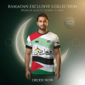 Free Palestine Islamic Four Part Half Sleeve Sublimation Print T- Shirt FP01