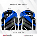 Pulsar Blue Bike Full Sleeve Four Part Sublimation Print For Premium Bike T-Shirt - AS24
