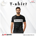 'Alhamdulillah' Black Half Sleeve Four Part Sublimation Print For T-Shirt -Code: AS120