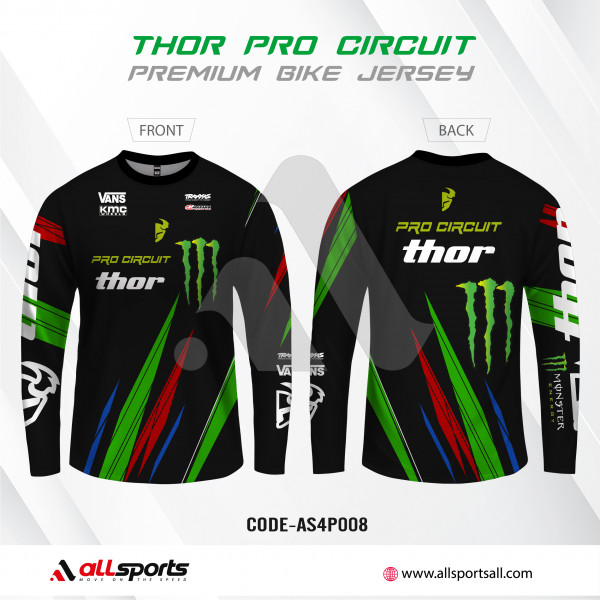 Thor pro circuit Bike T-shirt Full Sleeve (4 part sublimation print)-AS4P008