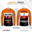 BIKERS T-SHIRT FULL SLEEVE JERSEY WITH JOURNEY COMBO (04 PART SUBLIMATION PRINT)-AS4PC2P3