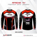 BIKERS T-SHIRT FULL SLEEVE JERSEY WITH JOURNEY COMBO (04 PART SUBLIMATION PRINT)-AS4PCOMBO3