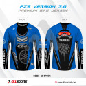 YAMAHA FZS VERSION 3.0 BLUE BIKE T-SHIRT FULL SLEEVE (4 PART SUBLIMATION PRINT)-AS4P076