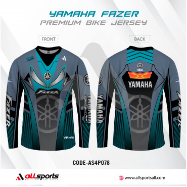 YAMAHA FAZER PASTE BIKE T-SHIRT FULL SLEEVE (4 PART SUBLIMATION PRINT)-AS4P078