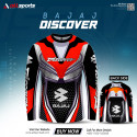 Discover red bike T-shirt full sleeve (04 part sublimation print)-AS4P033