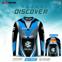 Discover blue bike T-shirt full sleeve (04 part sublimation print)-AS4P034
