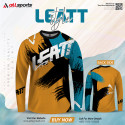 Leatt Yellow Full Sleeve Four Part Sublimation Print For Bike T-Shirt -AS4P011