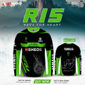 Yamaha R15 Full Sleeve Four Part Sublimation Print For Bike T-Shirt-AS4P014