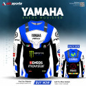 Yamaha R15  Blue Bike T-shirt Full Sleeve (4 part sublimation print)-AS4P029