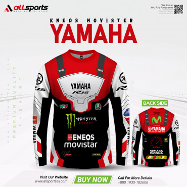 Yamaha R15 Red Bike T-shirt Half Sleeve Front part Sublimation print - AS4P028
