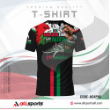 FREE PALESTINE MEN'S T-SHIRT COMBO HALF SLEEVE  (4 PART PRINT)-AS4PHC2