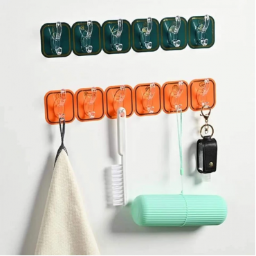Six Raw Plastic Hook