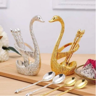 Stylish Swan Spoon Set
