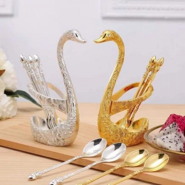 Stylish Swan Spoon Set